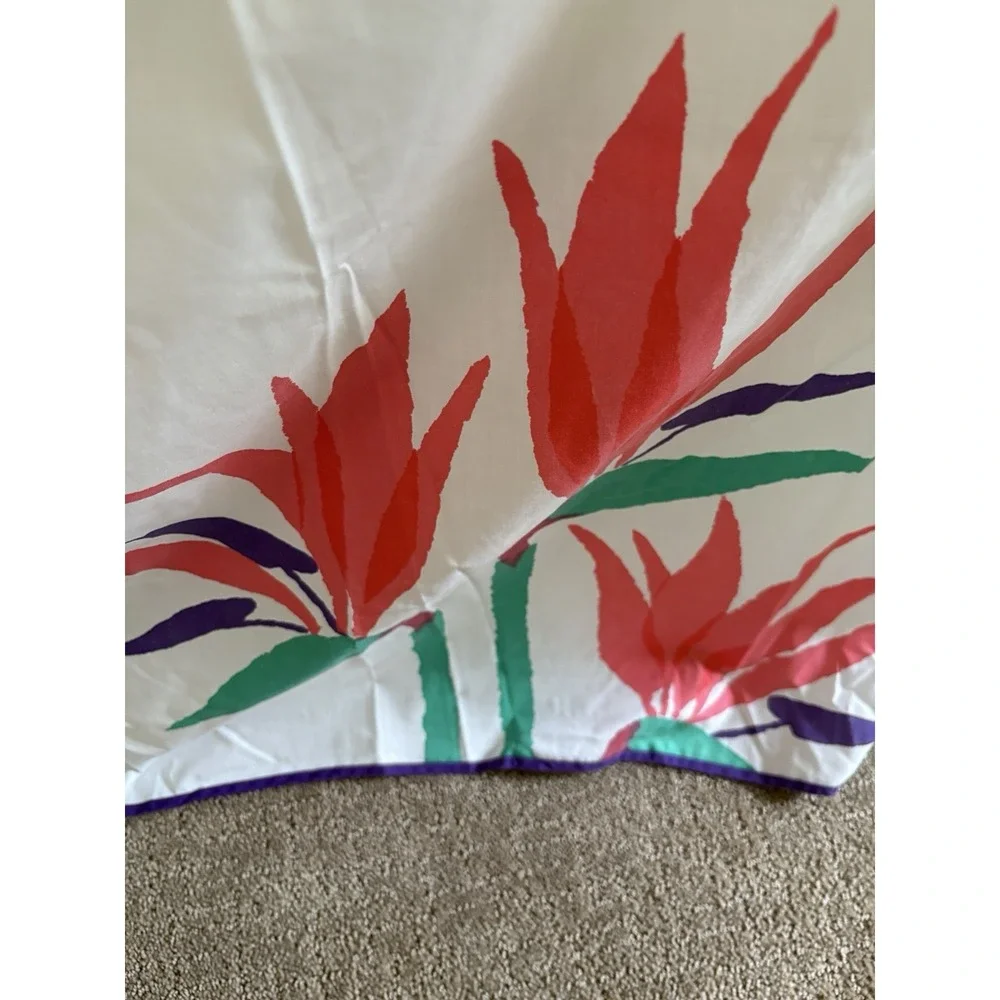 Vtg Martex Birds of Paradise Queen Duvet, Queen Sheet and 2 pillow case Rare set